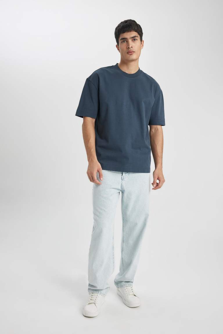 Oversize Fit Crew Neck T-Shirt