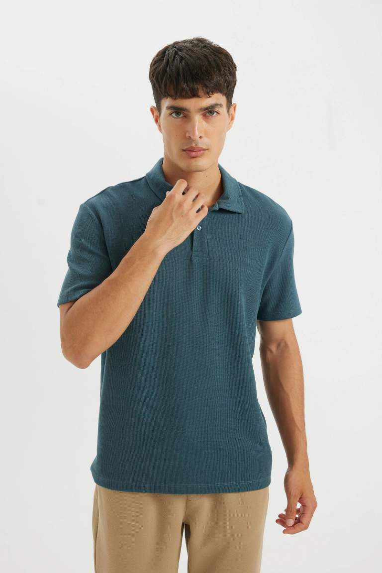 New Regular Fit Polo Collar Polo T-Shirt