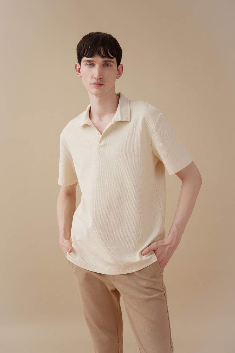 New Regular Fit Short Sleeve Polo T-Shirt