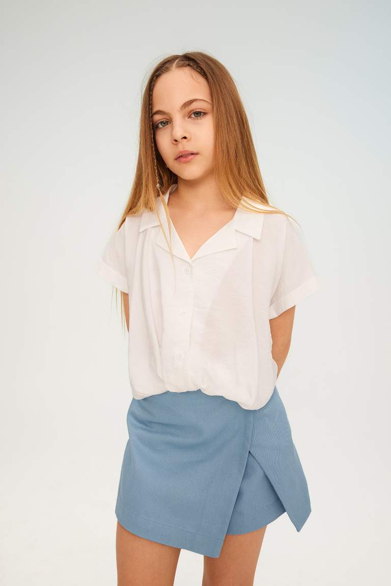 Chemise À Manches Courtes pour Fille