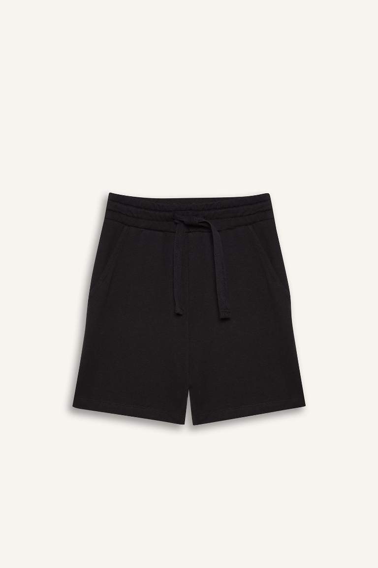 Kız Çocuk Basic Düz Bermuda Şort