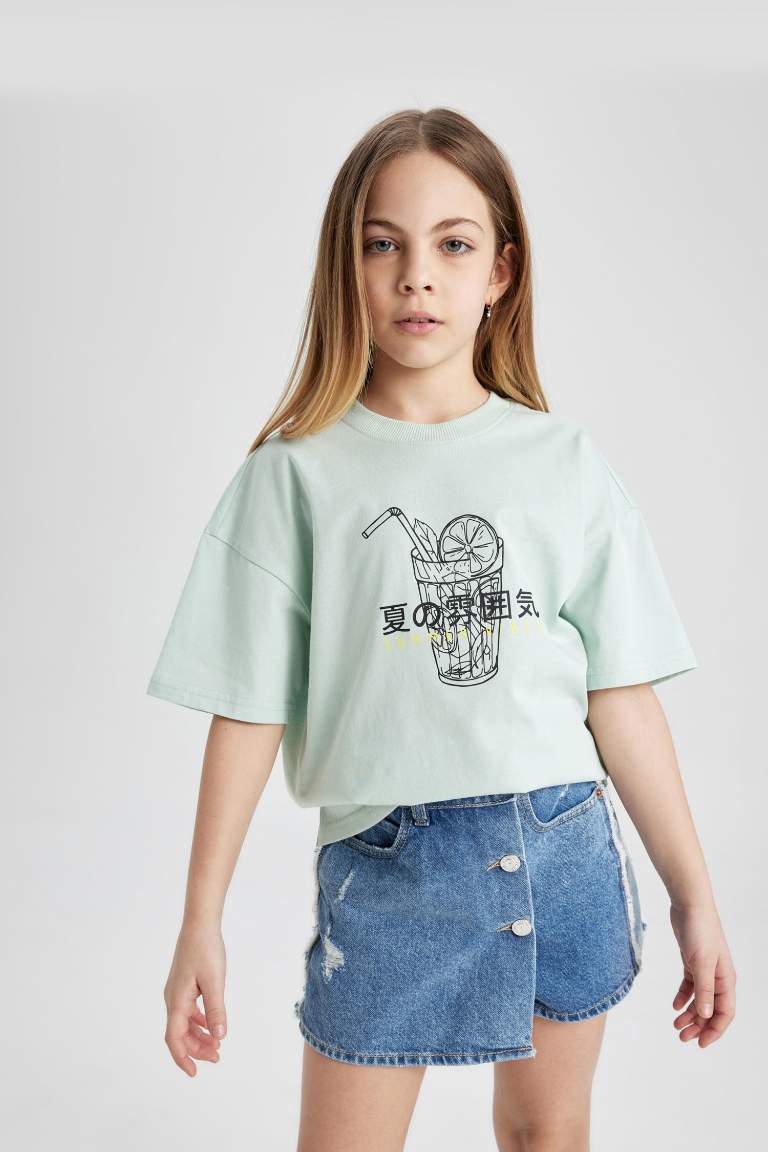 Girl Oversize Fit Short Sleeve T-Shirt