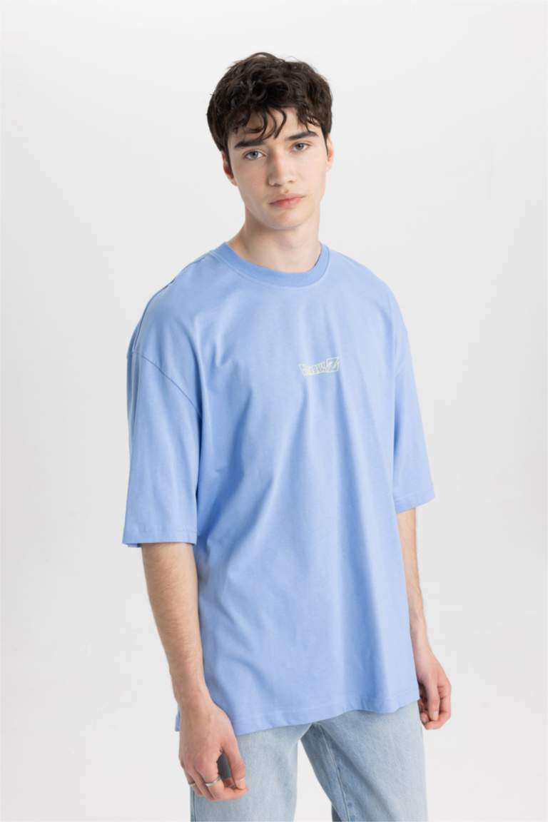 DeFacto T-Shirt Uomo - Leggera, Resistente E Dal Design Moderno, Vestibilità Comoda