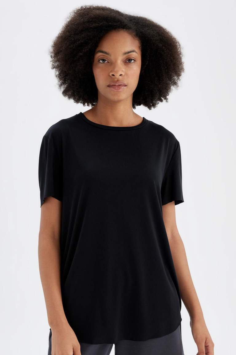 DeFactoFit Oversize Fit Modal Sports T-Shirt