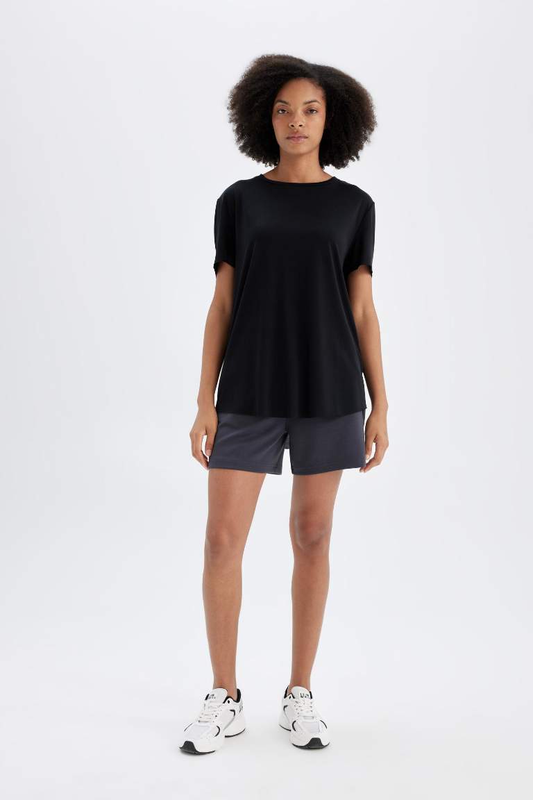 DeFactoFit Oversize Fit Modal Sports T-Shirt