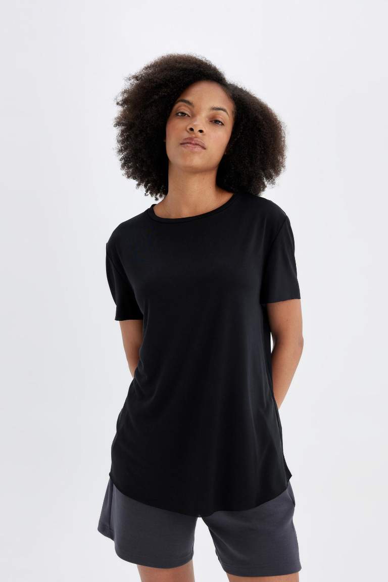 DeFactoFit Oversize Fit Modal Sports T-Shirt