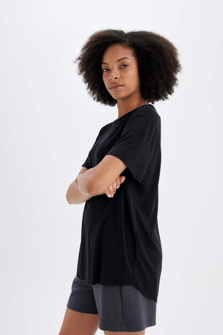 DeFactoFit Oversize Fit Modal Sports T-Shirt