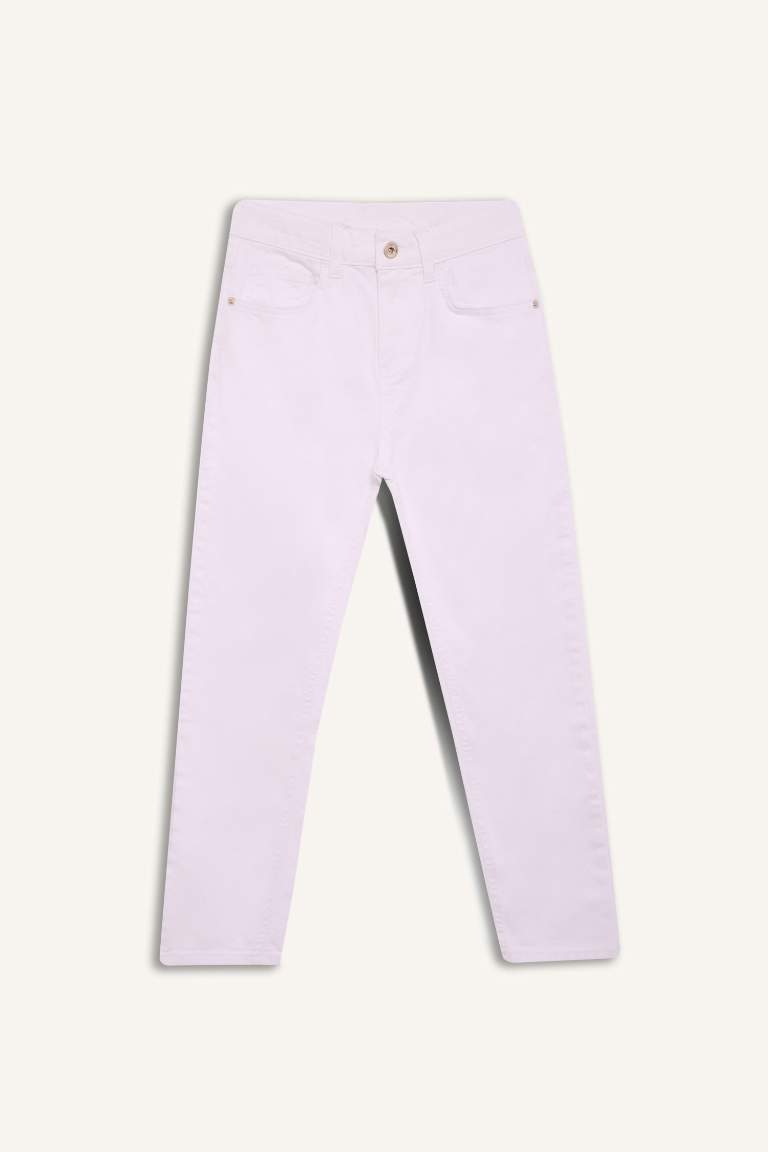 Pantalon Jean Droit Blanc pour Garçon