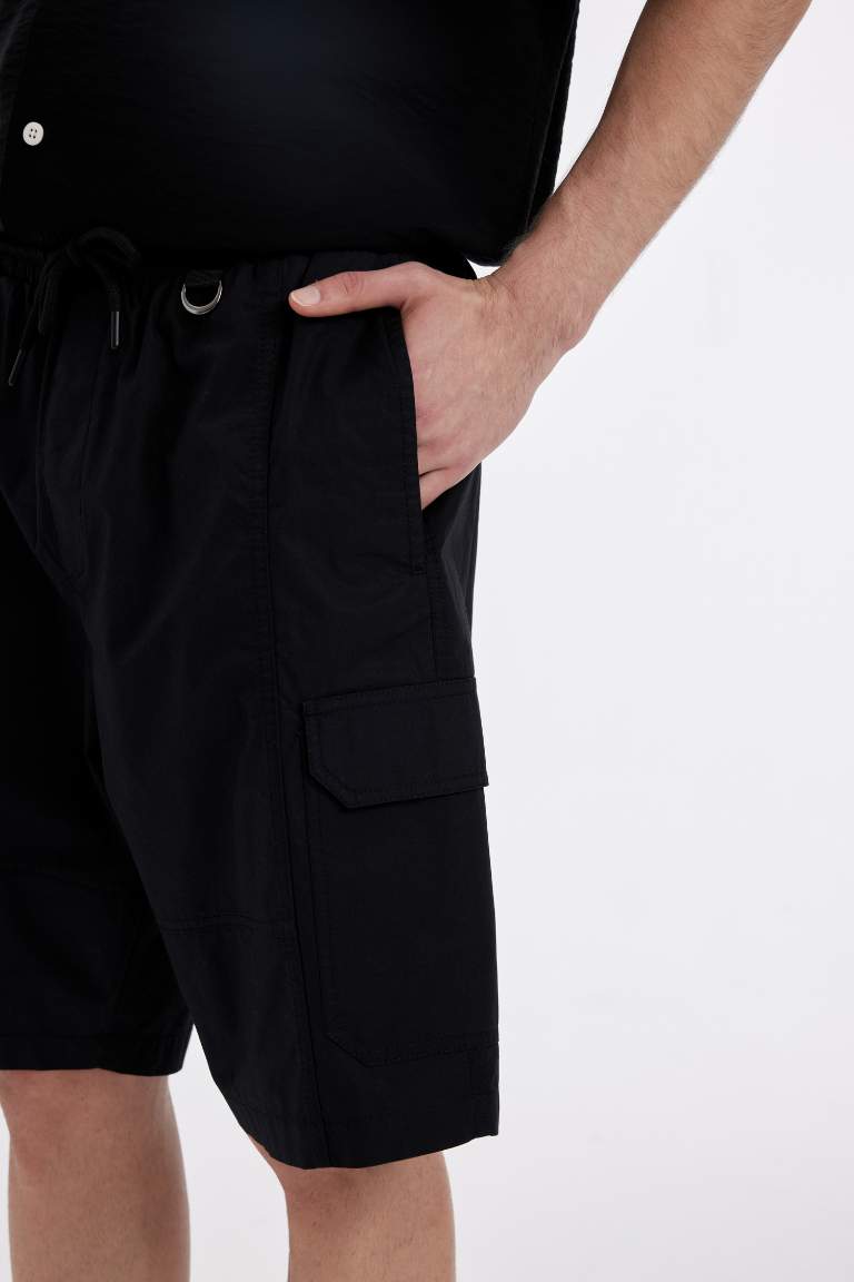 Relax Fit Parachute Bermuda Shorts