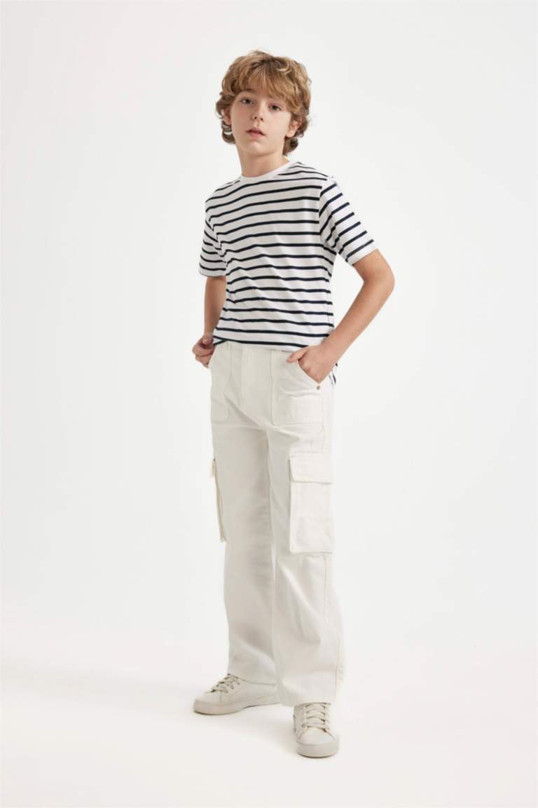 Boy Cargo Fit Straight Leg Jeans