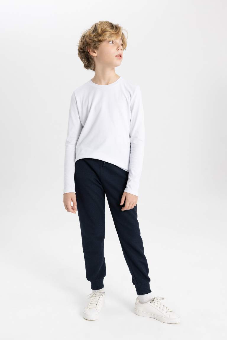 Boy Zippered Pique Sweatpants