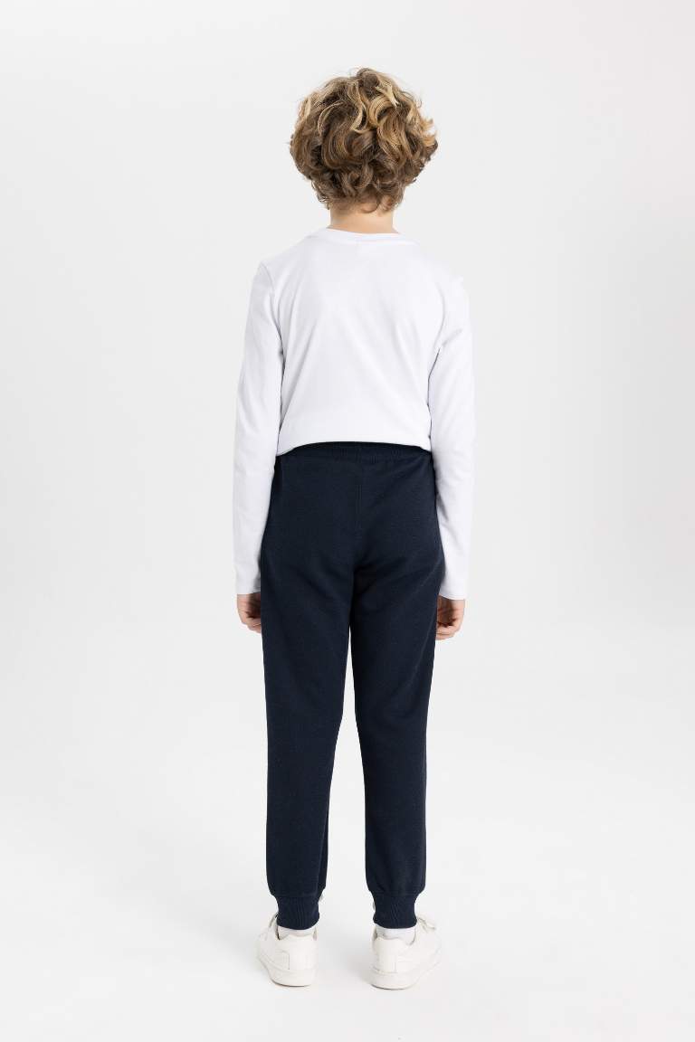 Boy Zippered Pique Sweatpants