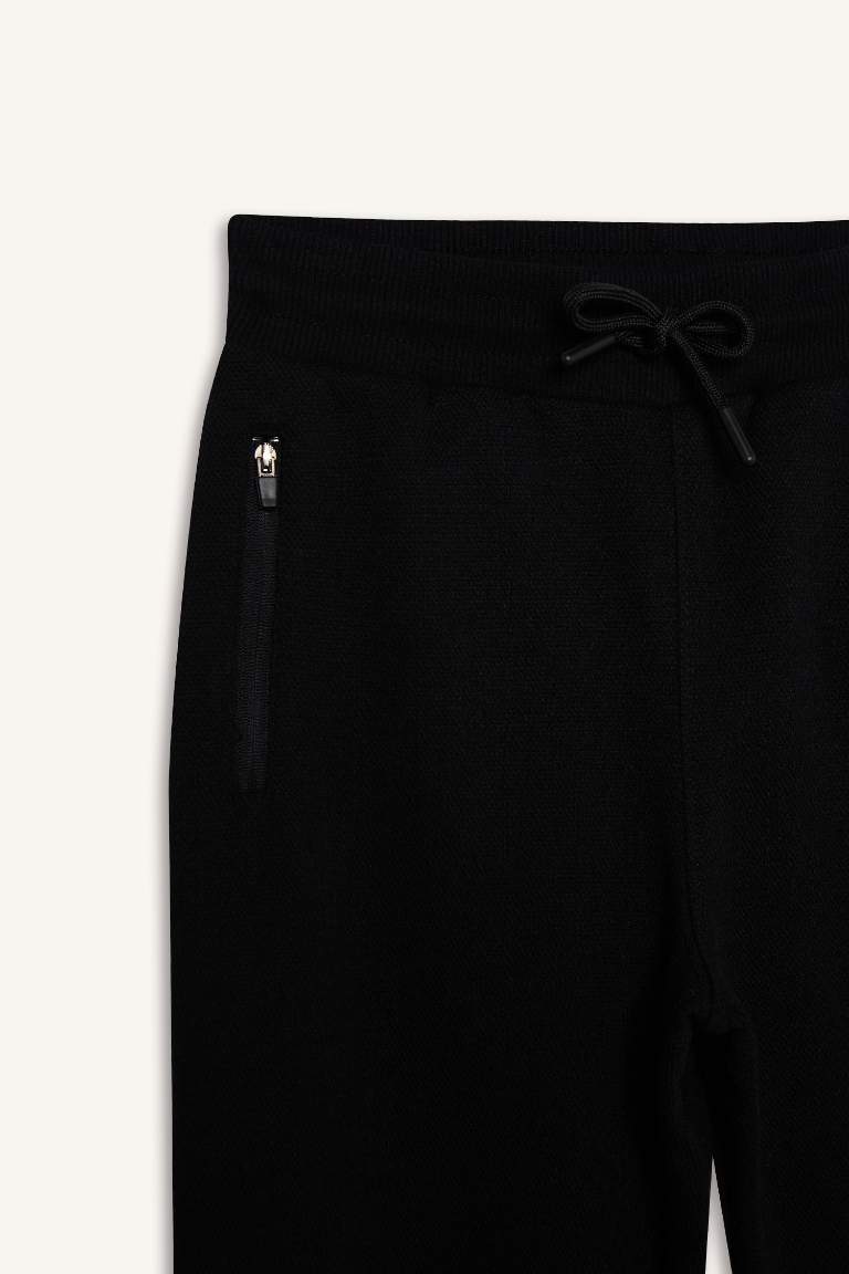 Boy Elastic Leg Pique Sweatpants