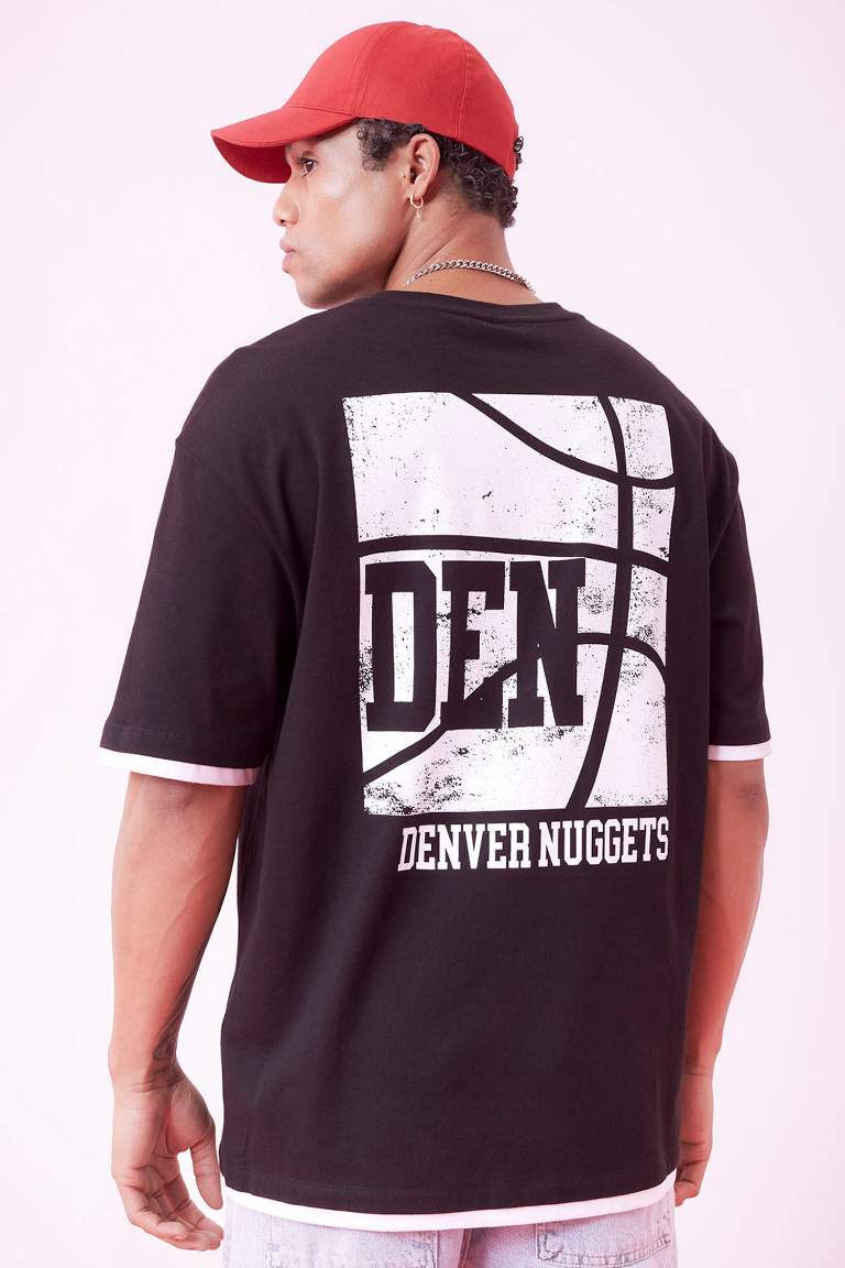 DeFactoFit NBA Denver Nuggets Oversize Fit T-Shirt