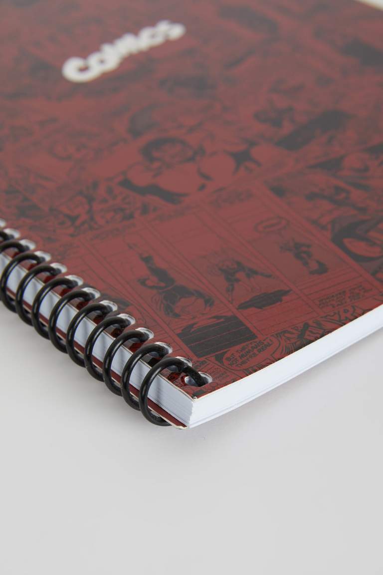 Marvel Desenli Kareli Spiralli 16,5x22,5 cm Not Defteri