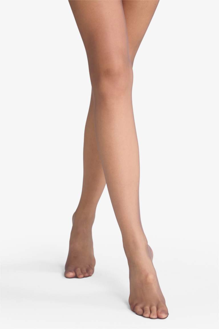 Kadın Kızıl Siyah 5 Denye Külotlu Çorap