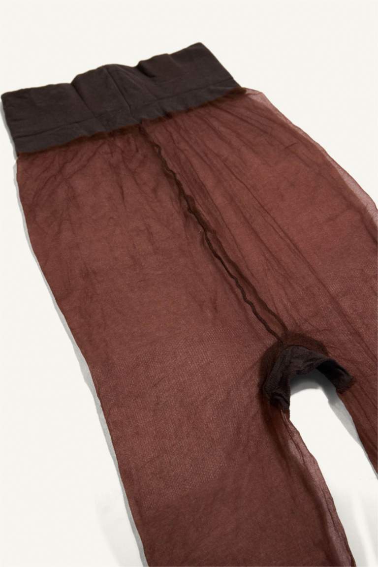 Kadın Kahverengi  5 Denye Külotlu Çorap