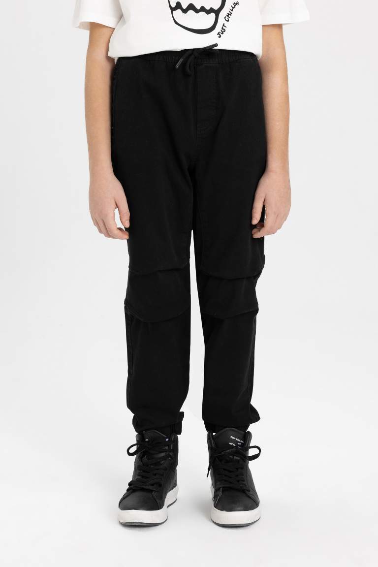 Boy Jogger Elastic Banded Leg Gabardine Trousers