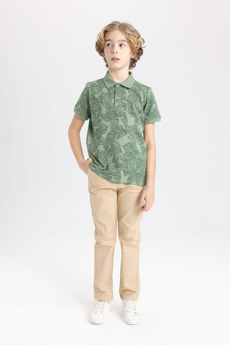 Boy Pique Short Sleeve Polo T-Shirt