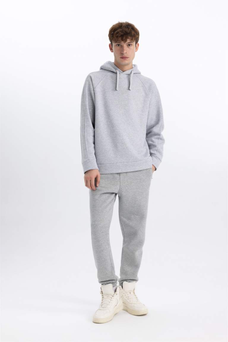 Grey MAN Regular Fit Zipper Pocket Sweatpants 2993032 DeFacto