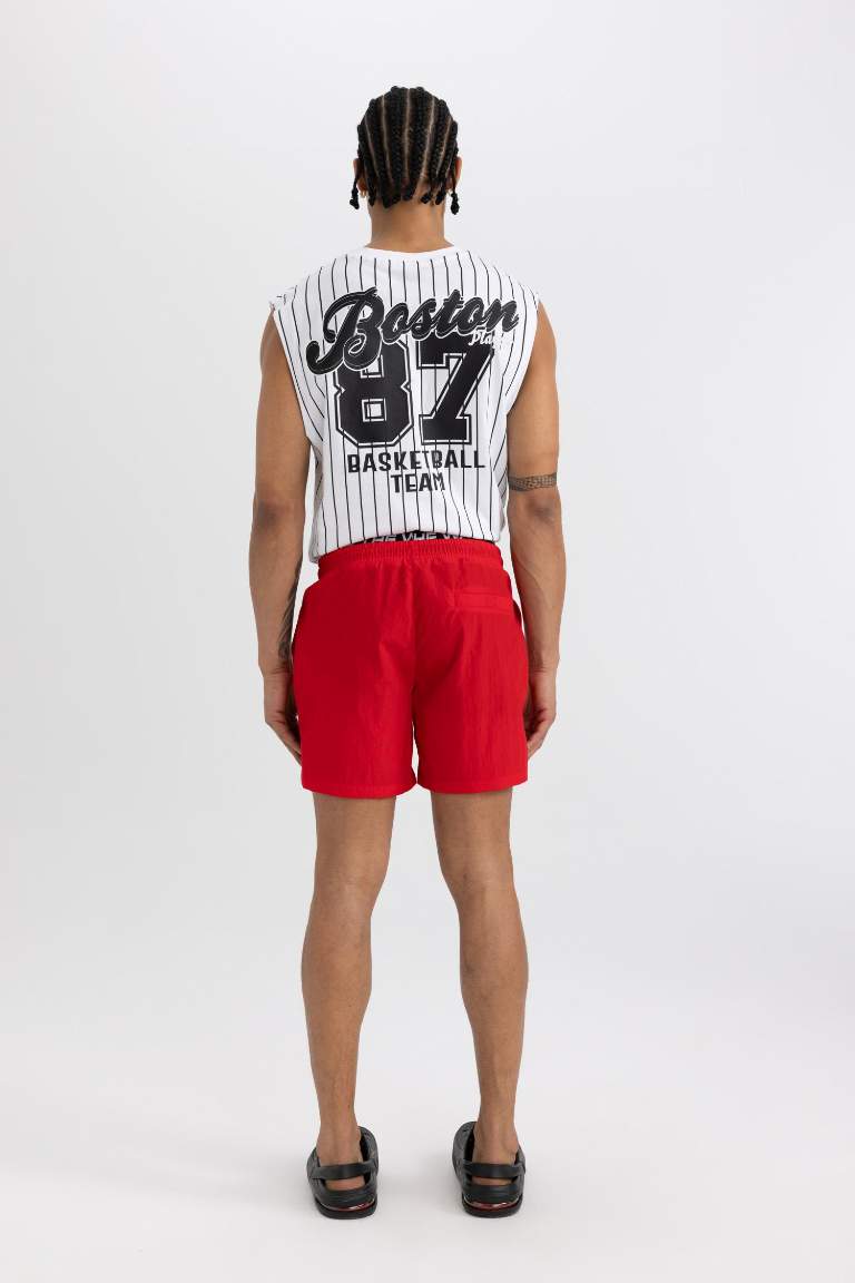 DeFactoFit Printed Short Swim Shorts