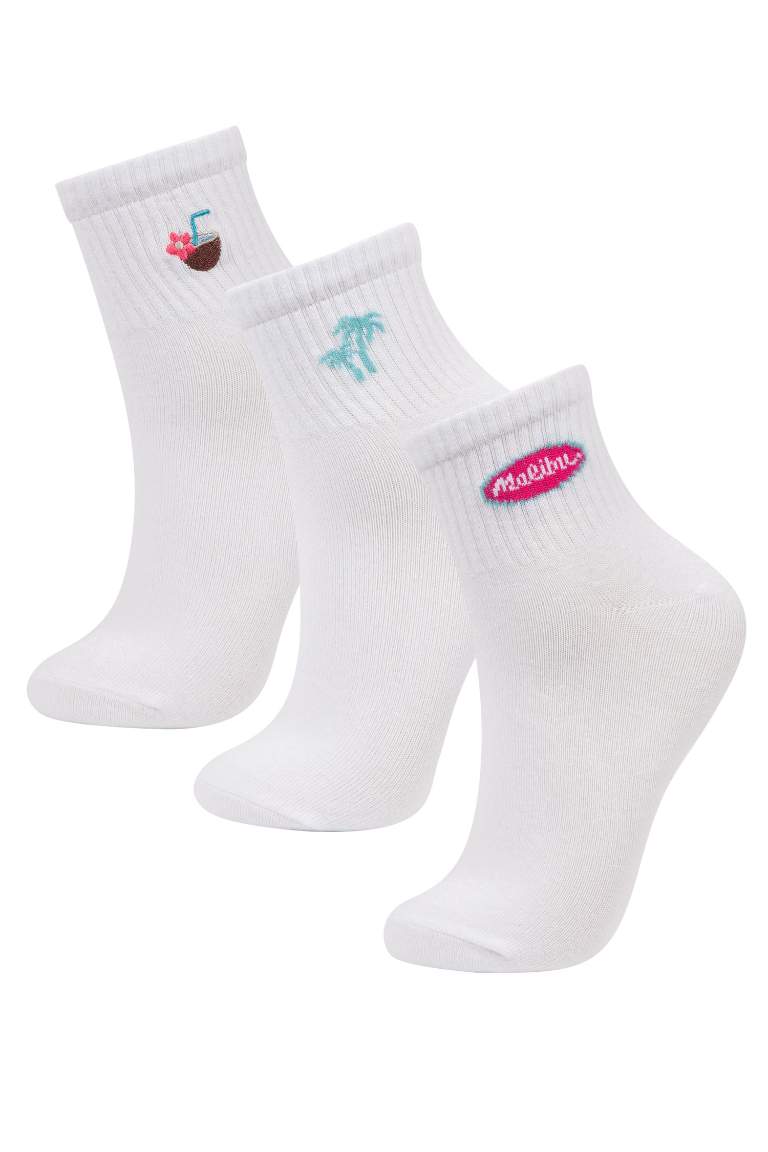 Chaussettes Courtes Coton pour Femme - 3 Pièces