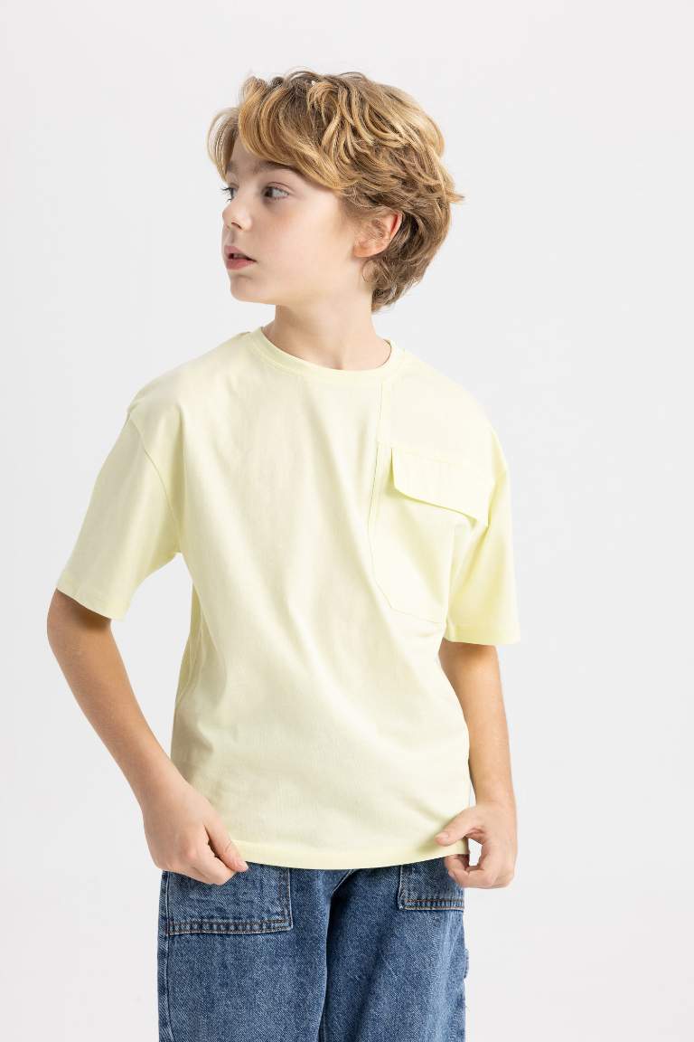 Boy Oversize Fit Crew Neck 3D Short Sleeve T-Shirt