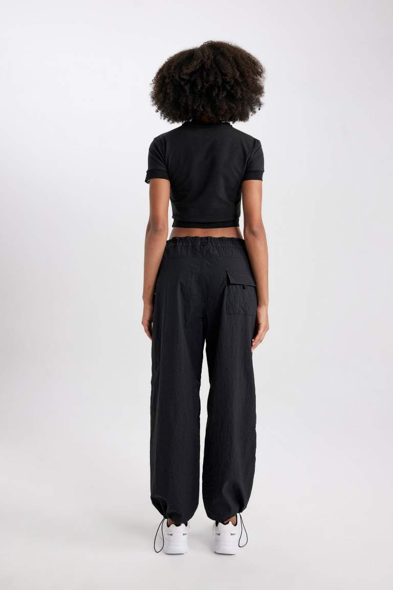 DeFactoFit Oversize Fit Double Pocket Parachute Trousers