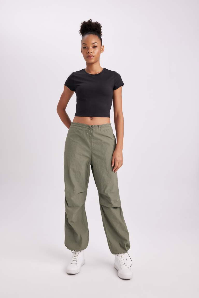 DeFactoFit Oversize Fit Standard Parachute Trousers