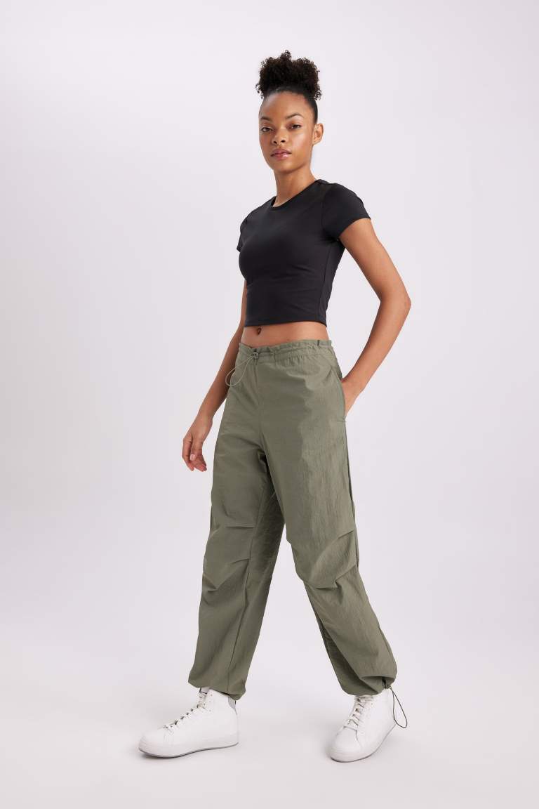 DeFactoFit Oversize Fit Standard Parachute Trousers