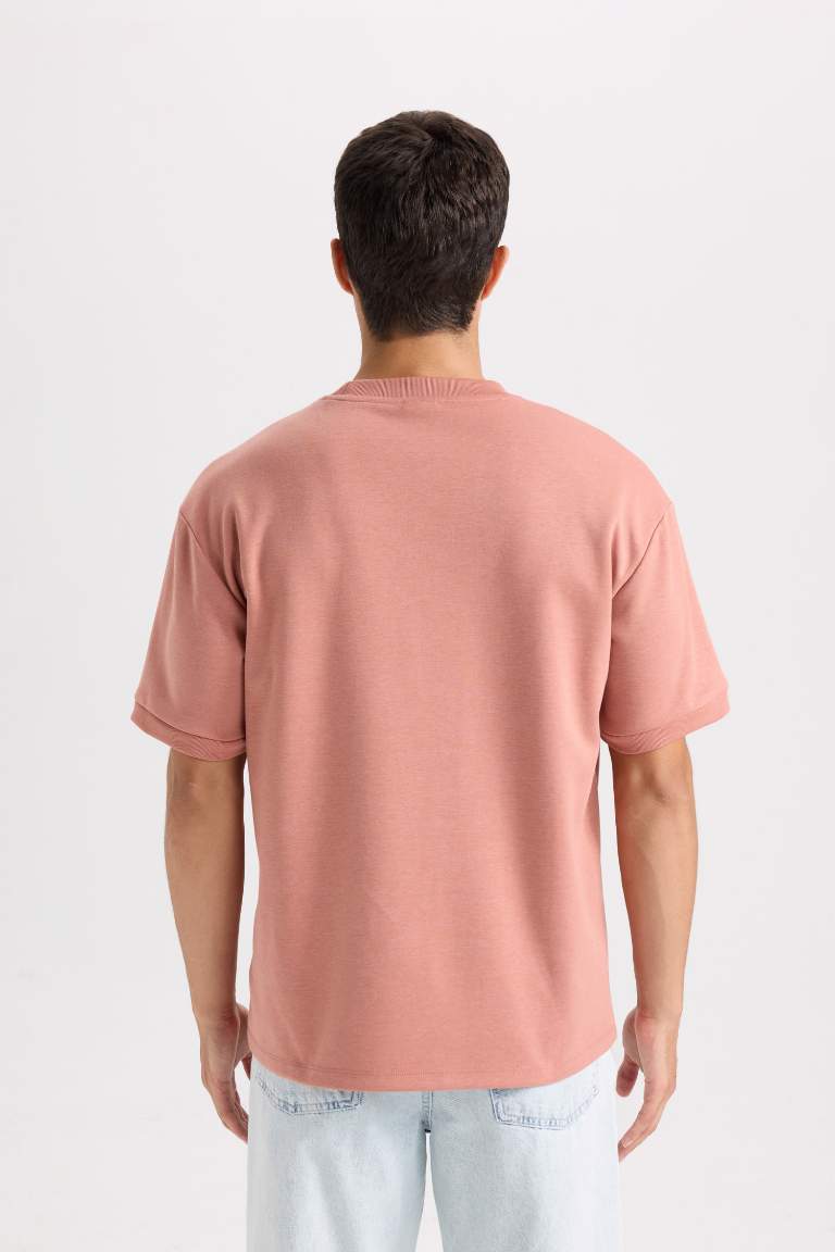 Oversize Fit Crew Neck Basic Short Sleeve T-Shirt