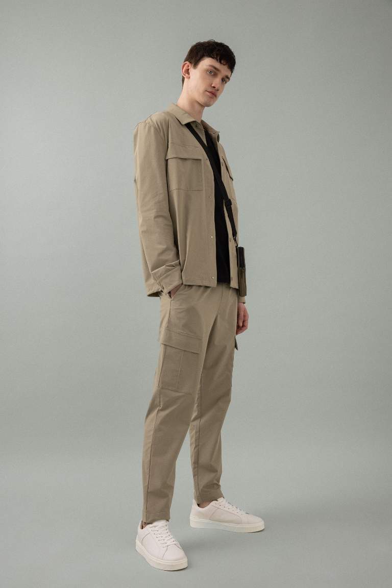 Cargo Jogger Shirred Trousers Trousers