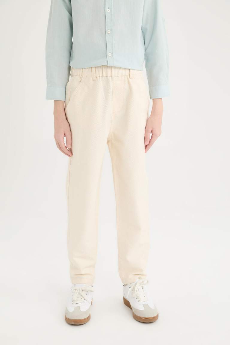 Erkek Çocuk Balloon Fit Standart Paça Twill Pantolon