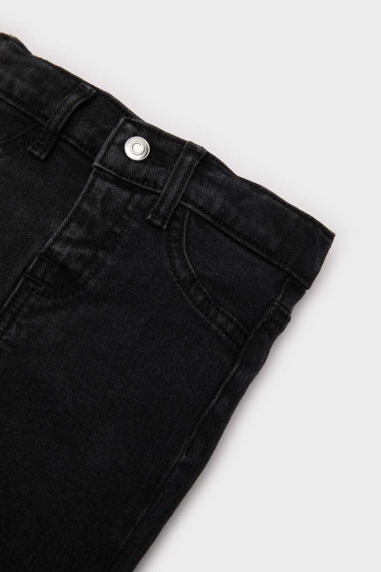 Erkek Bebek Düz Paça Jean Basic Pantolon