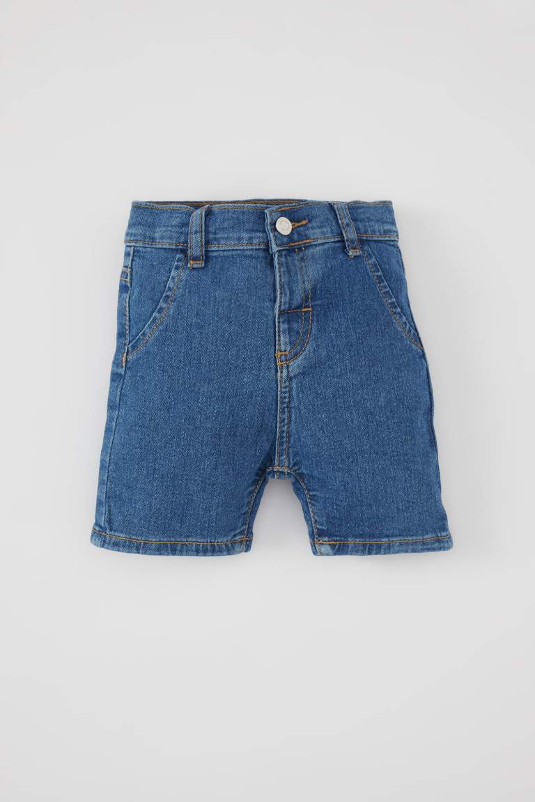 Baby Boy Regular Fit Elastic Band Shorts