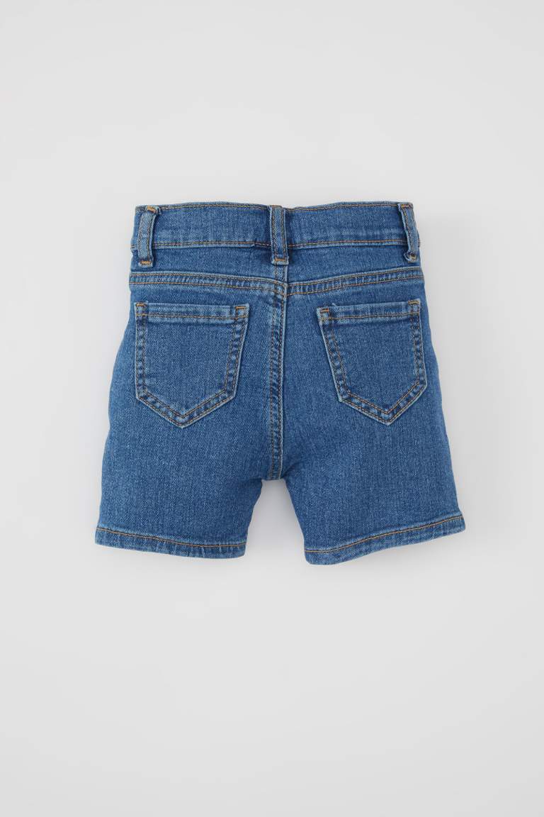 Baby Boy Regular Fit Elastic Band Shorts