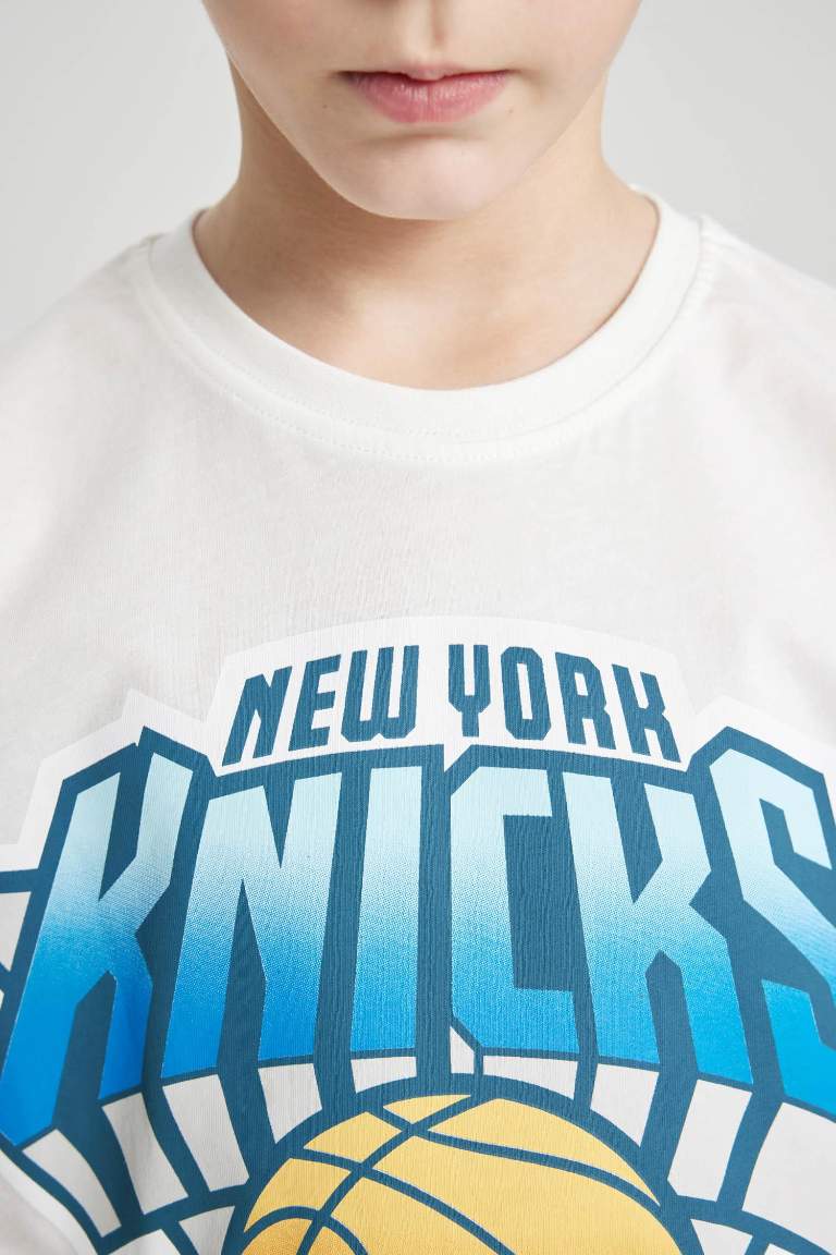 T-shirt oversize à manches courtes et col rond New York Knicks NBA pour garçon