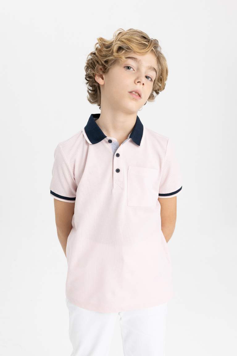 Boy Pique Short Sleeve Polo T-Shirt