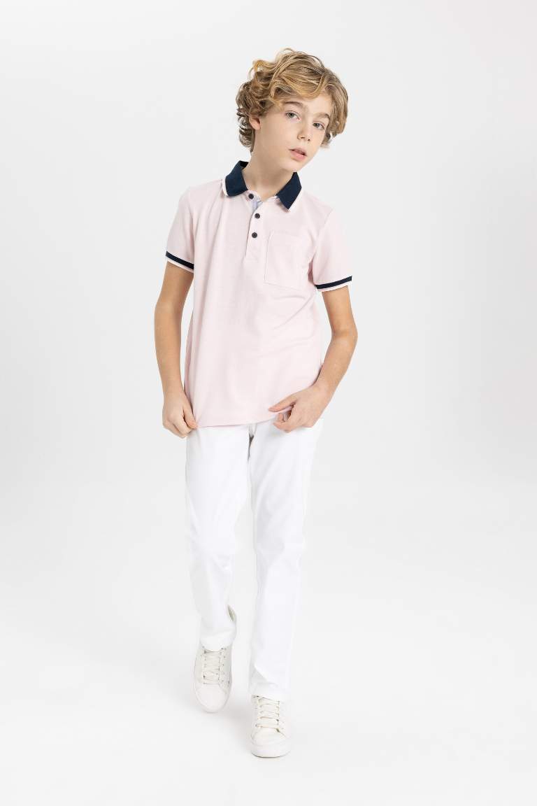 Boy Pique Short Sleeve Polo T-Shirt