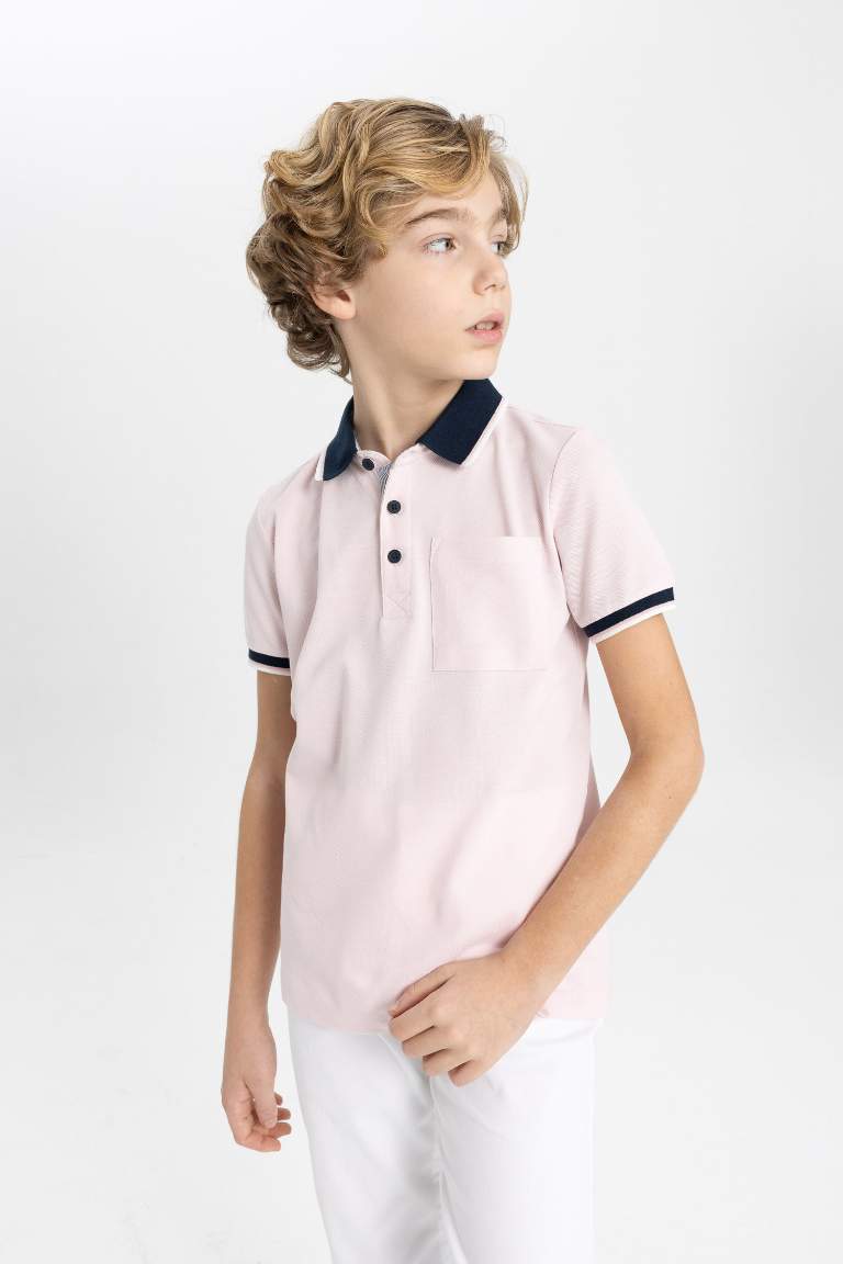 Boy Pique Short Sleeve Polo T-Shirt