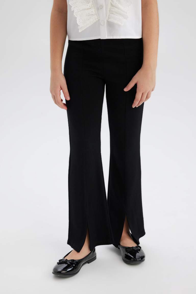 Girl Flare Fit Slit Pants