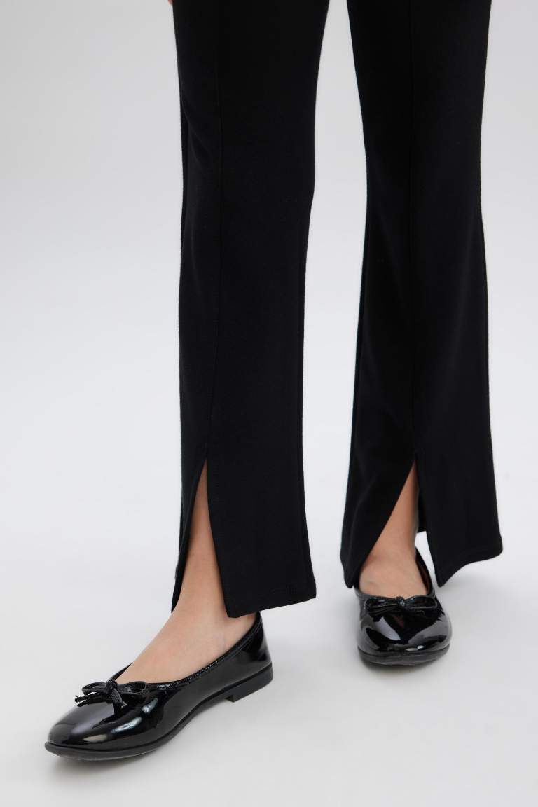 Girl Flare Fit Slit Pants