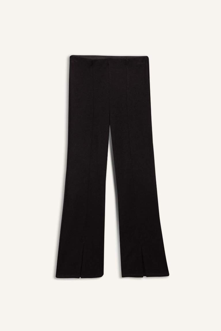 Pantalon évasé avec fente pour fille