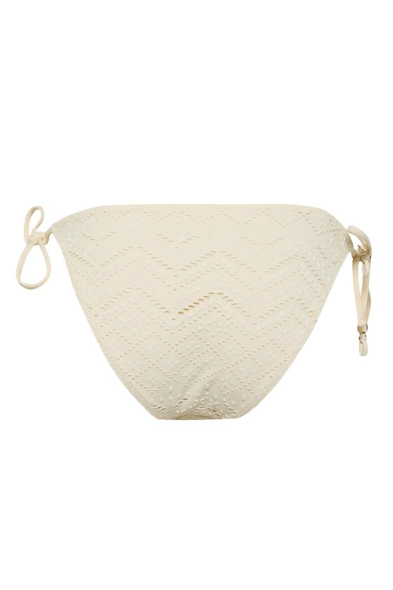 Regular Fit Nakışlı Brode Bikini Altı-Fall in Love