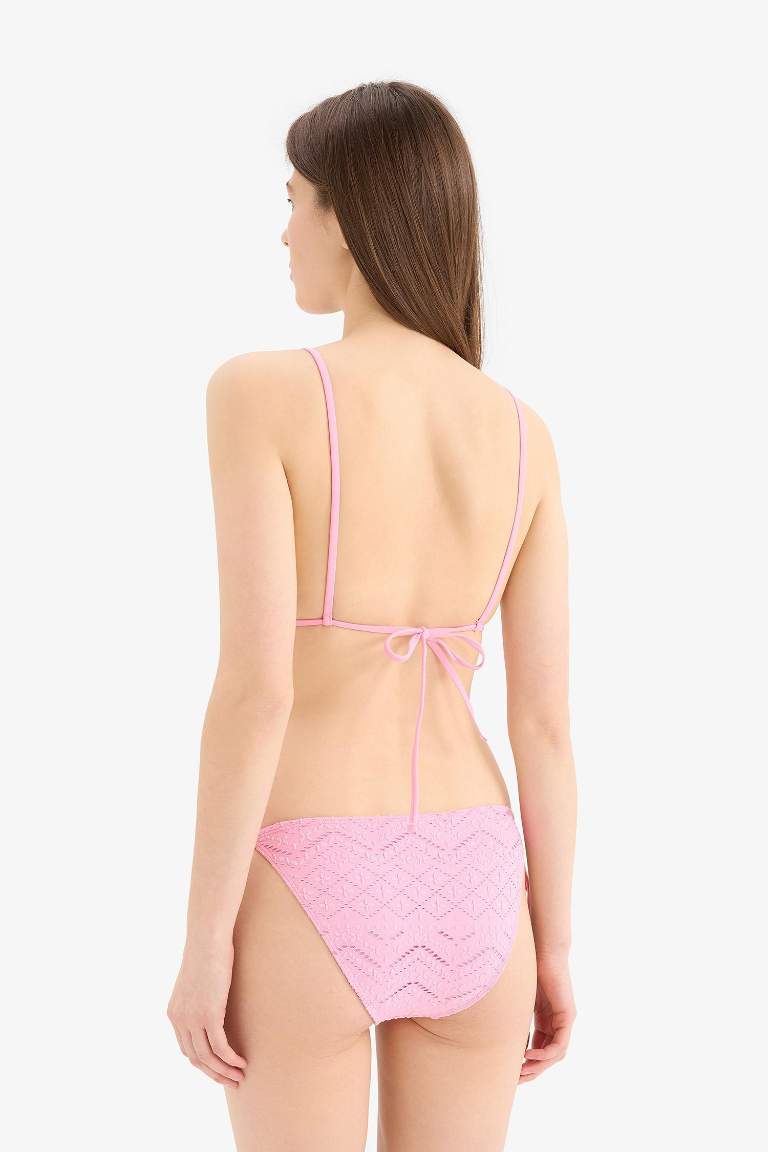 Regular Fit Nakışlı Brode Bikini Altı-Fall in Love