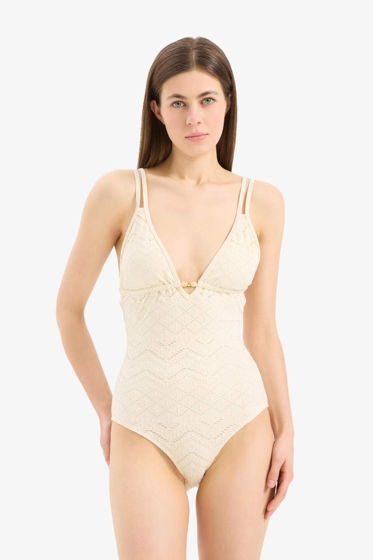 Купальник Fall in Love Regular Fit с вышивкой