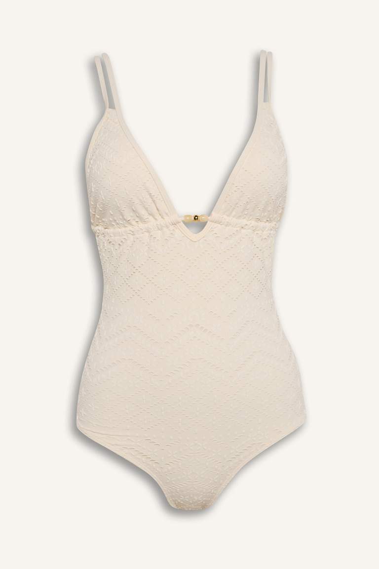 Купальник Fall in Love Regular Fit с вышивкой