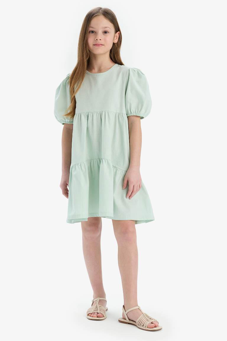 Regular Fit Cotton Woven Dress