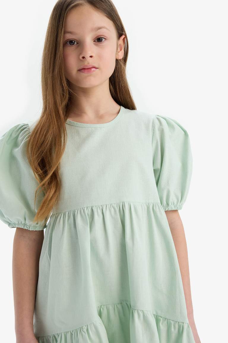 Regular Fit Cotton Woven Dress