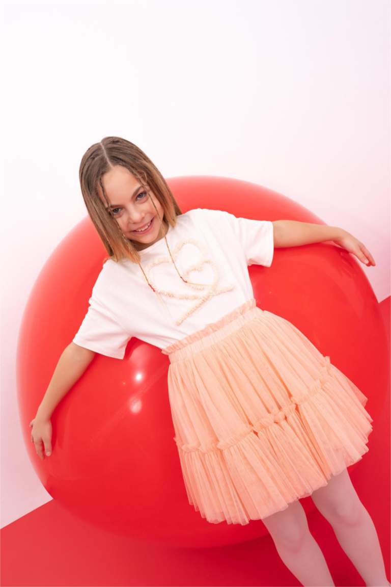 Girl Regular Fit Knitted Skirt